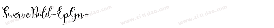 SwerveBold-EpGn字体转换