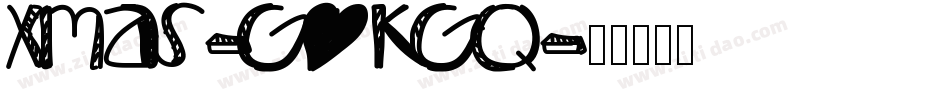 Xmas-GOKGq字体转换