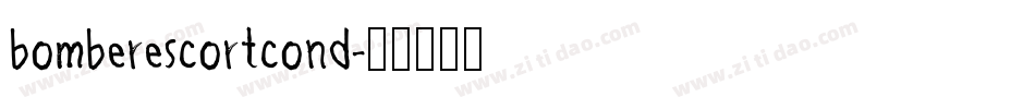 bomberescortcond字体转换