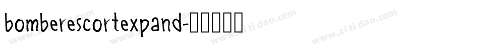 bomberescortexpand字体转换