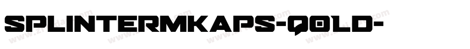 Splintermkaps-q0Ld字体转换