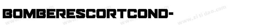 bomberescortcond字体转换