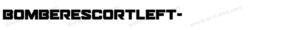 bomberescortleft字体转换