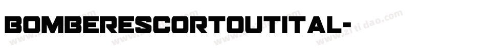 bomberescortoutital字体转换