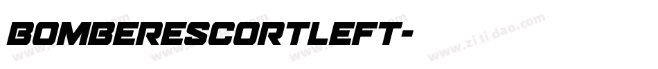 bomberescortleft字体转换