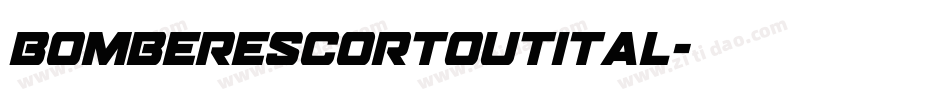 bomberescortoutital字体转换