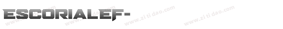 EscorialEF字体转换