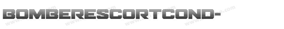 bomberescortcond字体转换