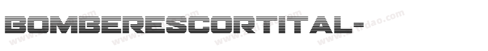 bomberescortital字体转换