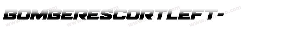 bomberescortleft字体转换