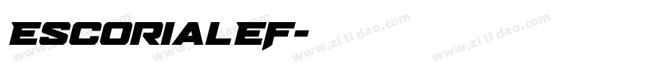 EscorialEF字体转换