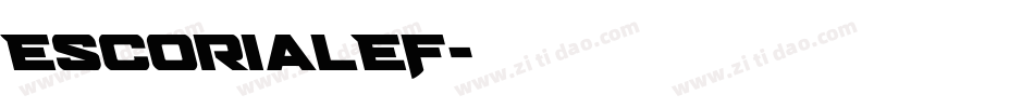 EscorialEF字体转换