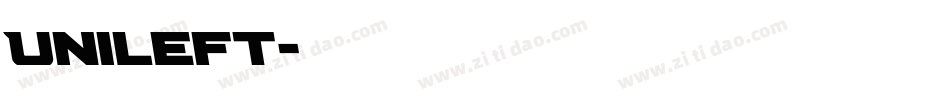 Unileft字体转换