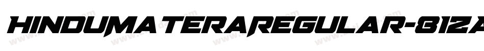 HinduMateraRegular-81ZA字体转换
