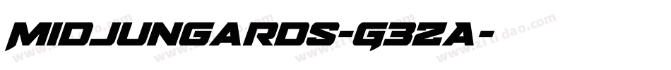 Midjungards-G3zA字体转换 Midjungards-G3zA字体转换