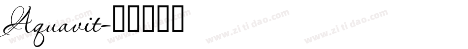 Aquavit字体转换