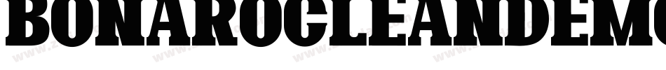 BonaroCleanDemoClean-d9r6V字体转换