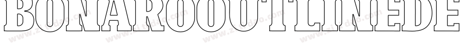 BonaroOutlineDemoOutline-L3V65字体转换