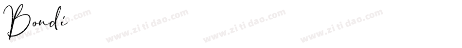Bondi-2字体转换