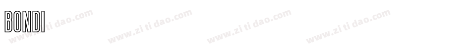 Bondi-2字体转换