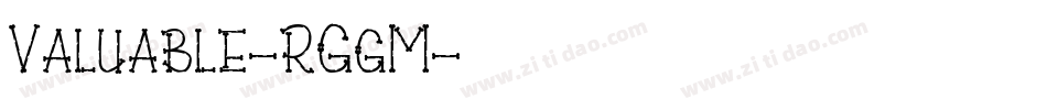 Valuable-RGgM字体转换