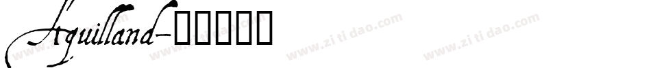 Aquilland字体转换