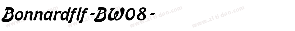 Bonnardflf-BW08字体转换