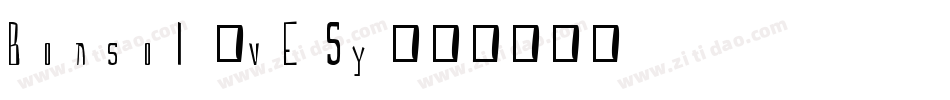 Bonsol-vE1y字体转换