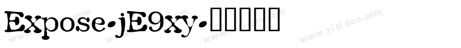Expose-jE9xy字体转换