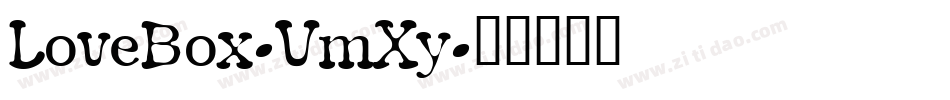 LoveBox-VmXy字体转换