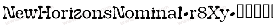 NewHorizonsNominal-r8Xy字体转换