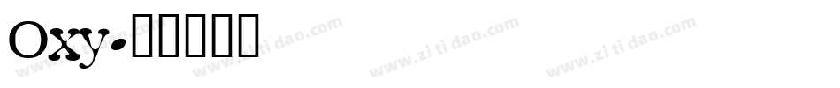Oxy字体转换