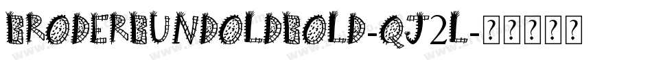 BroderbundOldBold-qJ2l字体转换