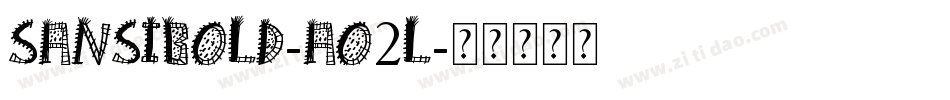 SansiBold-AO2L字体转换
