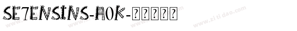 Se7enSins-a0K字体转换