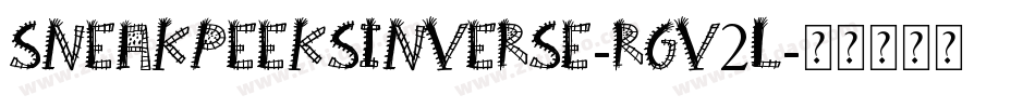 SneakPeeksInverse-rgv2L字体转换