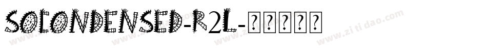 SoCondensed-R2l字体转换