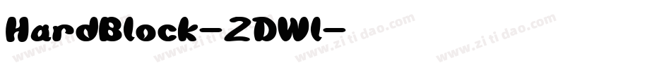 HardBlock-2DWl字体转换