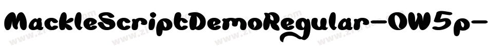 MackleScriptDemoRegular-OW5p字体转换