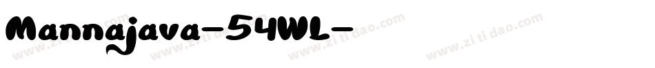 Mannajava-54WL字体转换