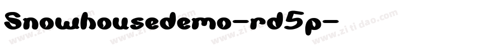 Snowhousedemo-rd5p字体转换