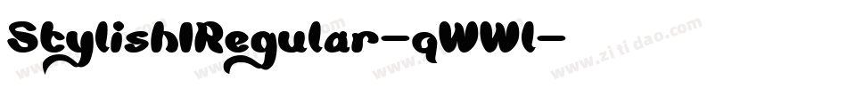 StylishIRegular-qWWl字体转换