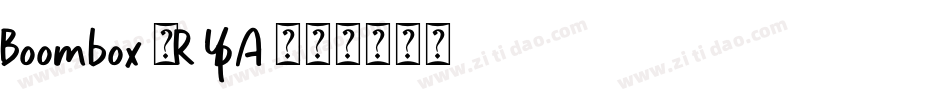 Boombox-RYpA字体转换