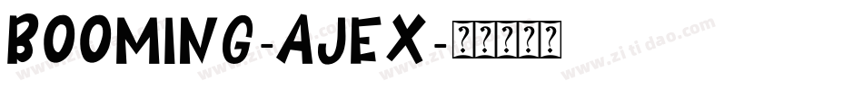 Booming-ajex字体转换