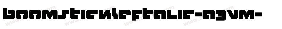 BoomstickLeftalic-a3Vm字体转换