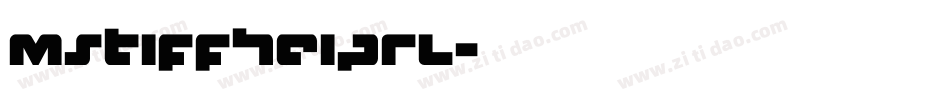 mstiffheiprl字体转换