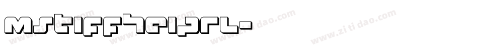 mstiffheiprl字体转换