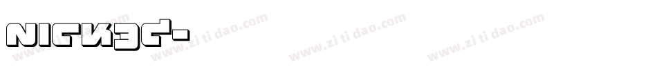 nick3d字体转换