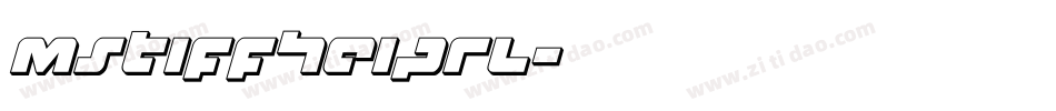 mstiffheiprl字体转换