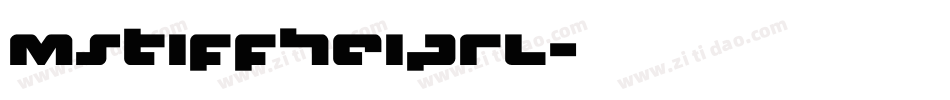 mstiffheiprl字体转换